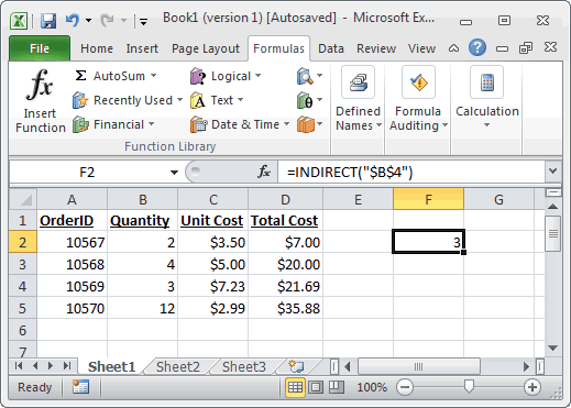 How to use =indirect in excel for mac free